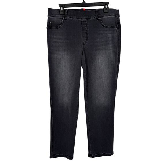SPANX Pants - Spanx 20355R Ankle Straight Leg Denim Jeans faded black size X-Large XL